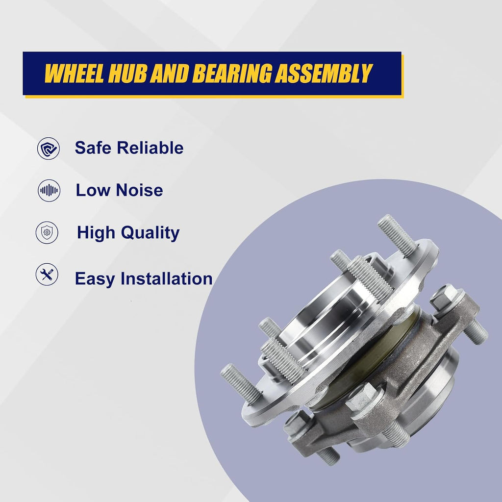KUSATEC 950-004 Front Wheel Bearing and Hub Assembly