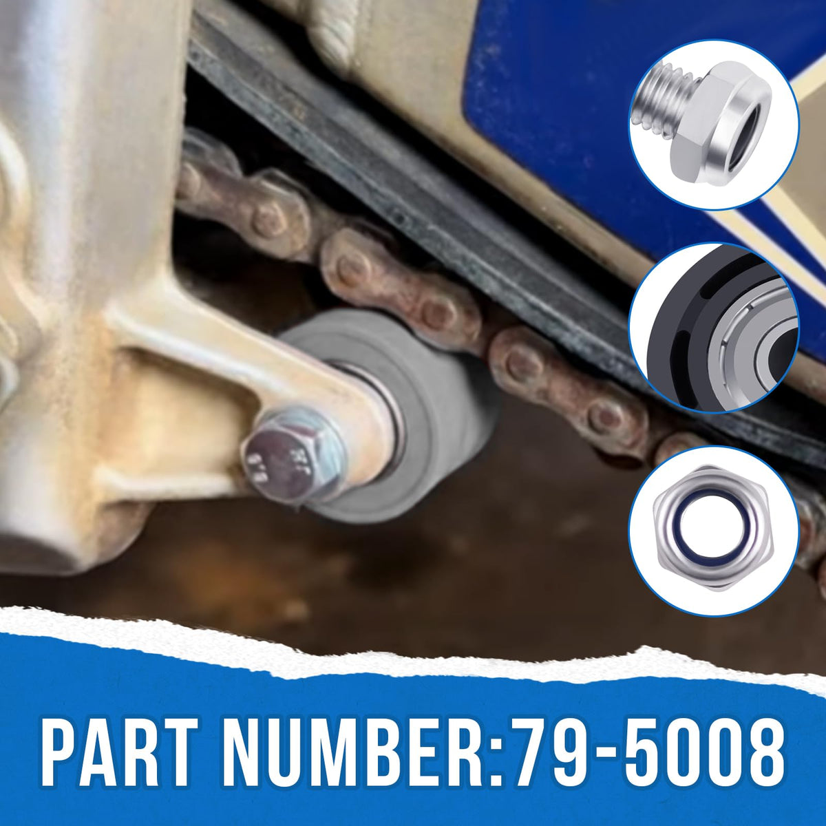 SeDeplacer 79-5008 Sealed Lower Chain Roller,BR9-22178-00-00