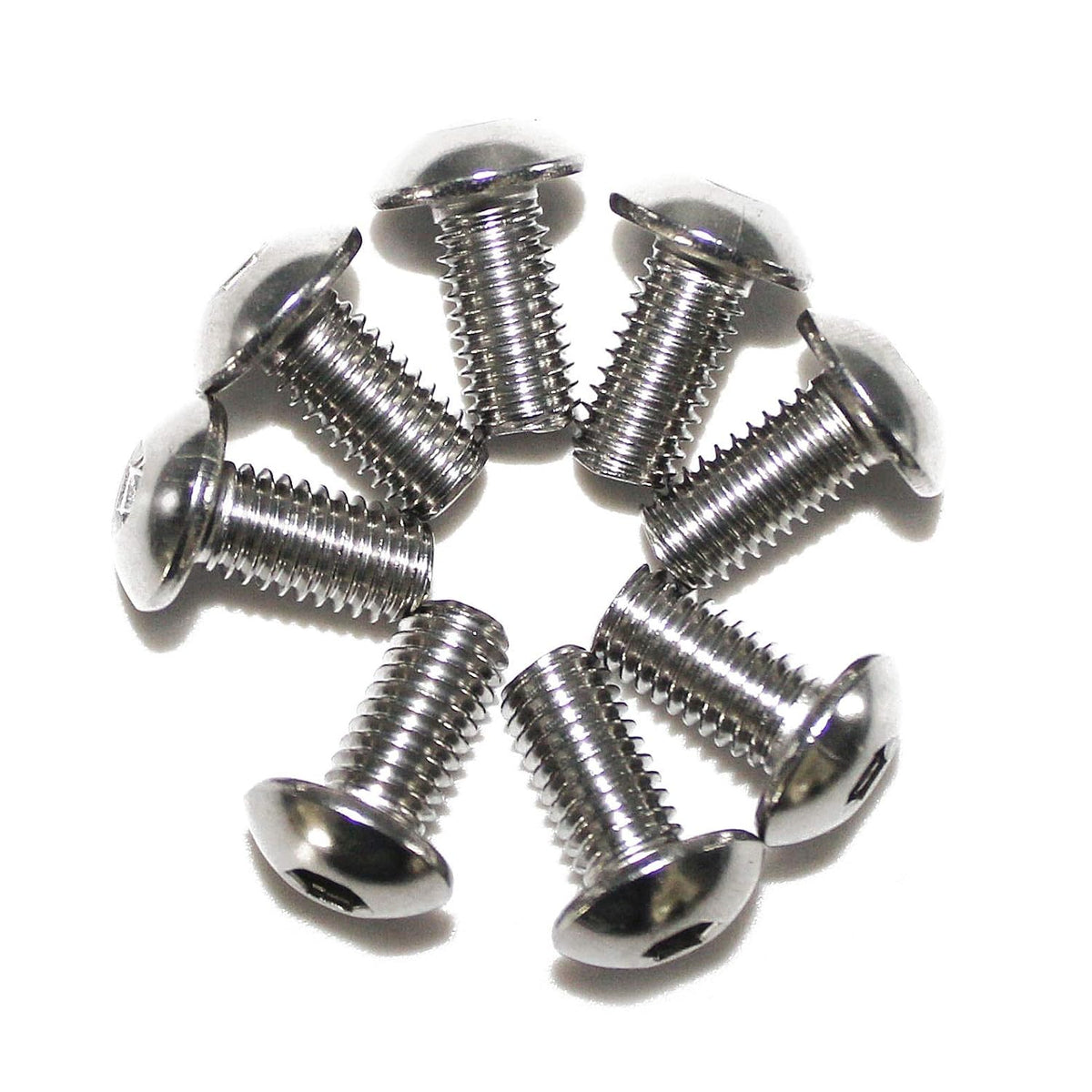 Fullerkreg M6-1.0 x 12 mm Button Head Socket Cap Screws