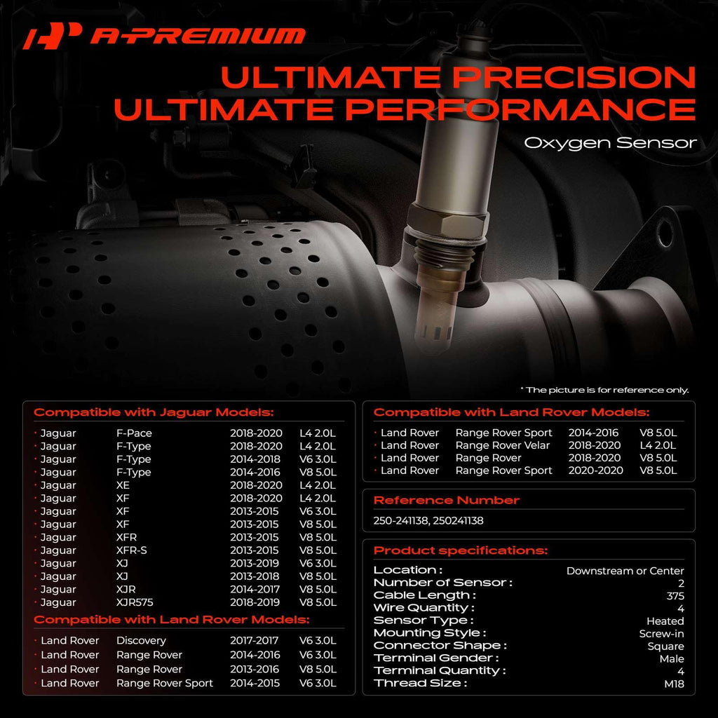 A-Premium O2 Oxygen Sensor Compatible with Land Rover, Jaguar
