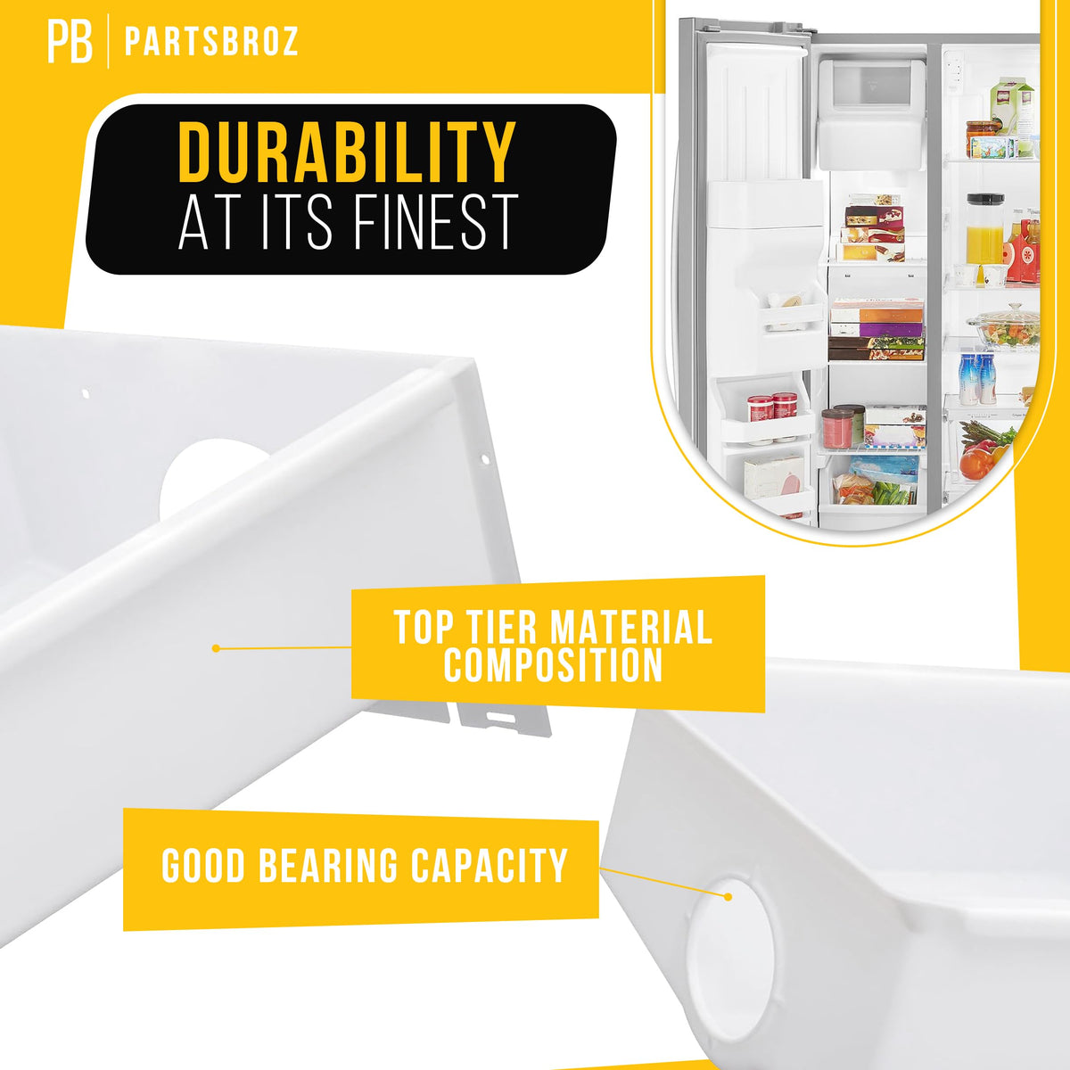 Refrigerator Ice Maker Bucket for Whirlpool ED5VHEXVL03