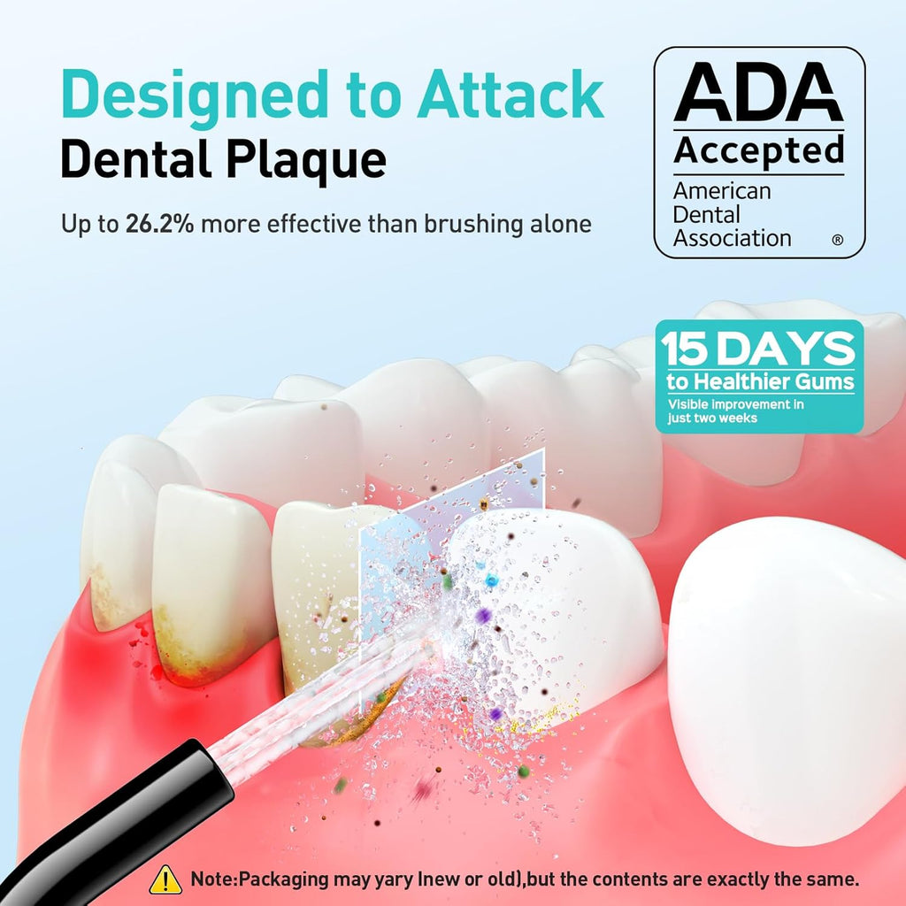 Water Dental Flosser Teeth Pick C20: ADA Accepted, Portable Cordless Oral Irrigator 300ML Rechargeable Travel