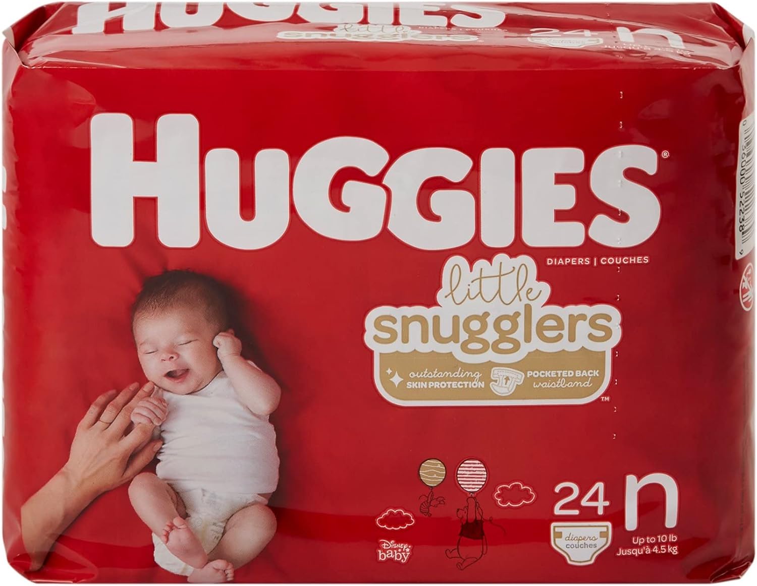 Kimberly Clark 52238 - Diaper Huggies Nwbrn, 24 Count, Unisex Incontinence Protector
