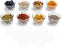 Small Glass Prep Bowls with Lids, Set of 8, 6.25 oz Small Bowls- Ideal for Leftovers, Meal Prep & Dips, Durable &