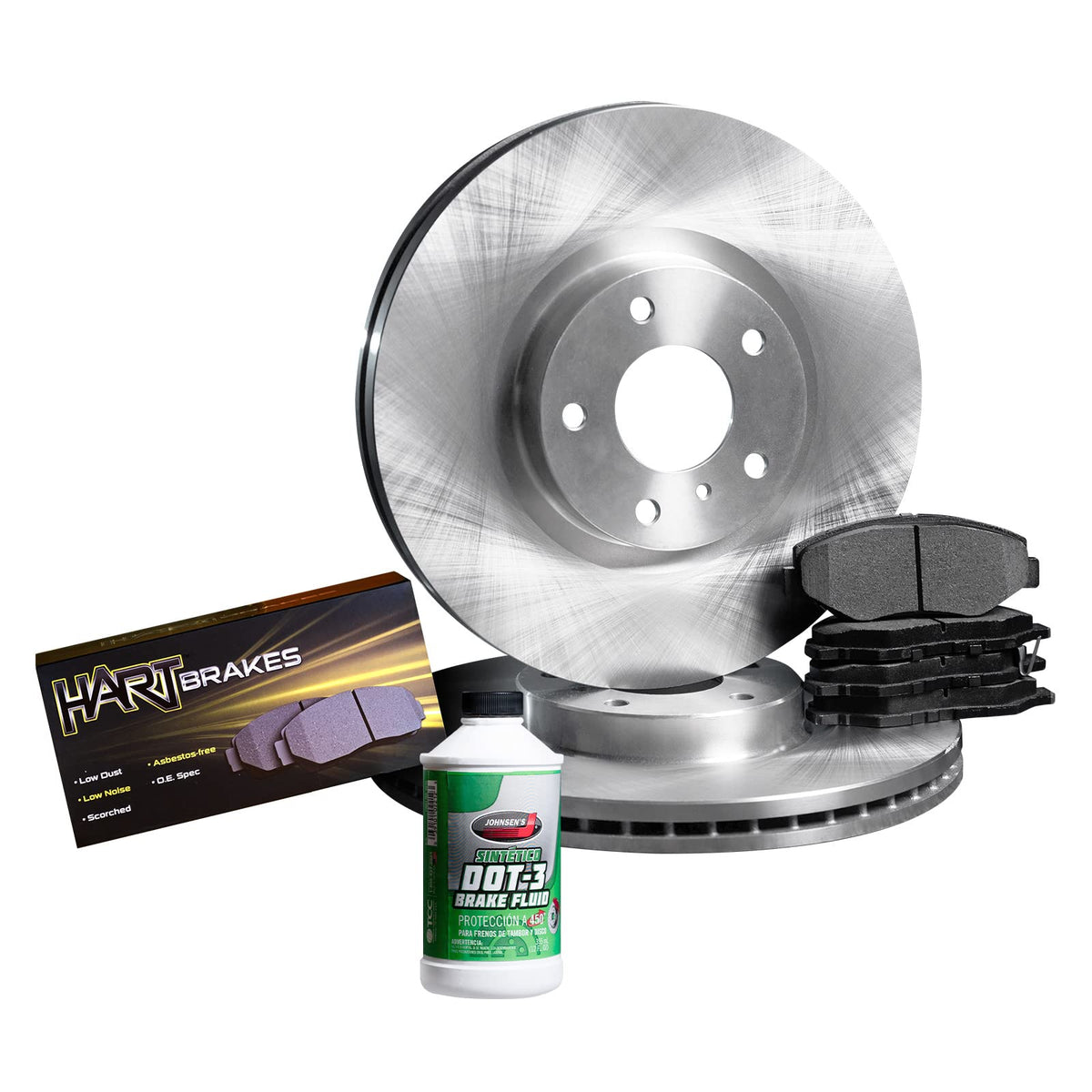 Hart Brakes Brake Kit Fits 2010-2017 Chevrolet Equinox