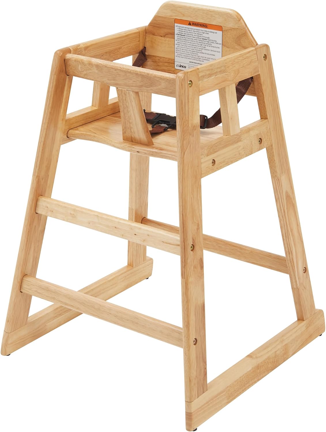 Unassembled Wooden High Chair, Natural,Tan, Medium