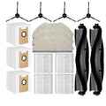 E10+ Replacement Accessories Kit for BOTLUXE E10+ Robot Vacuum:16 Pack