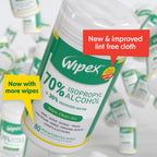 Alcohol Wipes for Electronics - Tech Wipes with 70% Isopropyl Alcohol - Equipment Cleaning for Computers, iPhones and