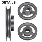 uxcell AK54-9/8 V-Belt Sheave 9/8" Bore, 5.25" OD, Single Groove Web Sheave