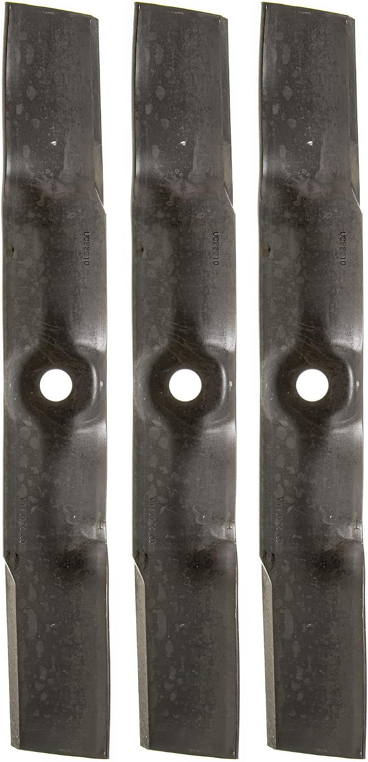 UC22010 Mower Blade 3PK M143520 Fits 44 3120 42 X585 X575 | Fits X485 X475 X465 X495 GX325 LX280 LX255