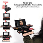58 Color Professional Makeup Kit for Women Full Kit, Include Eyeshadow Facial Blusher Eyebrow Powder Face Concealer