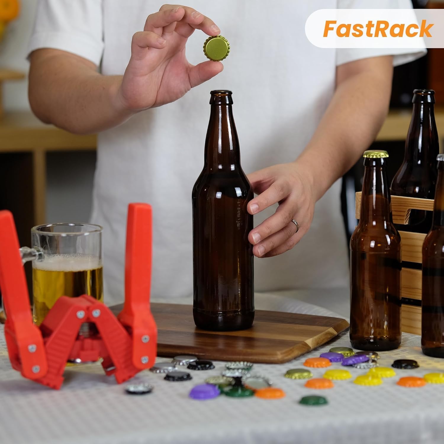 288 Oxygen Absorbing Beer Bottle Caps | 26mm Pry-Off Silver Standard Homebrew Bottle Tops for Glass Bottles |