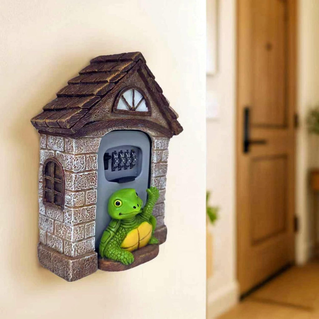 Key Lock Box Outside Hide A Key Outdoor Key Holder Wall Mount Large Lockbox with Code House Portable Spare