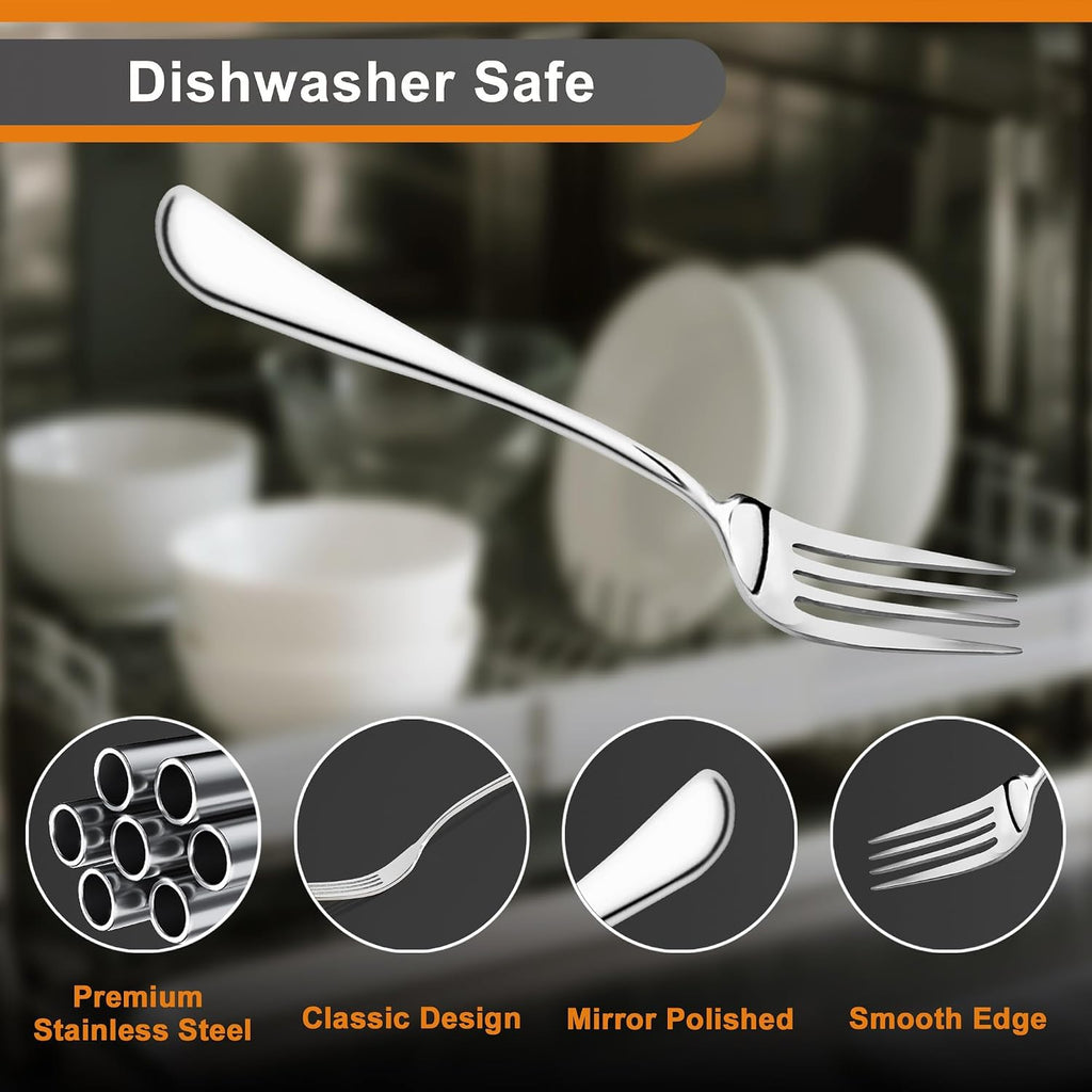 24 Pieces Salad Forks Set, 6.7" Small Fork