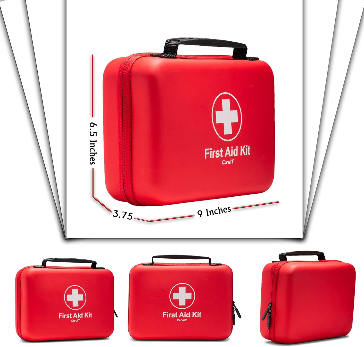 First Aid Kit 230 piece, Waterproof, All Purpose Use Outdoor, Indoor, Car, Hiking, Office, Kitchen