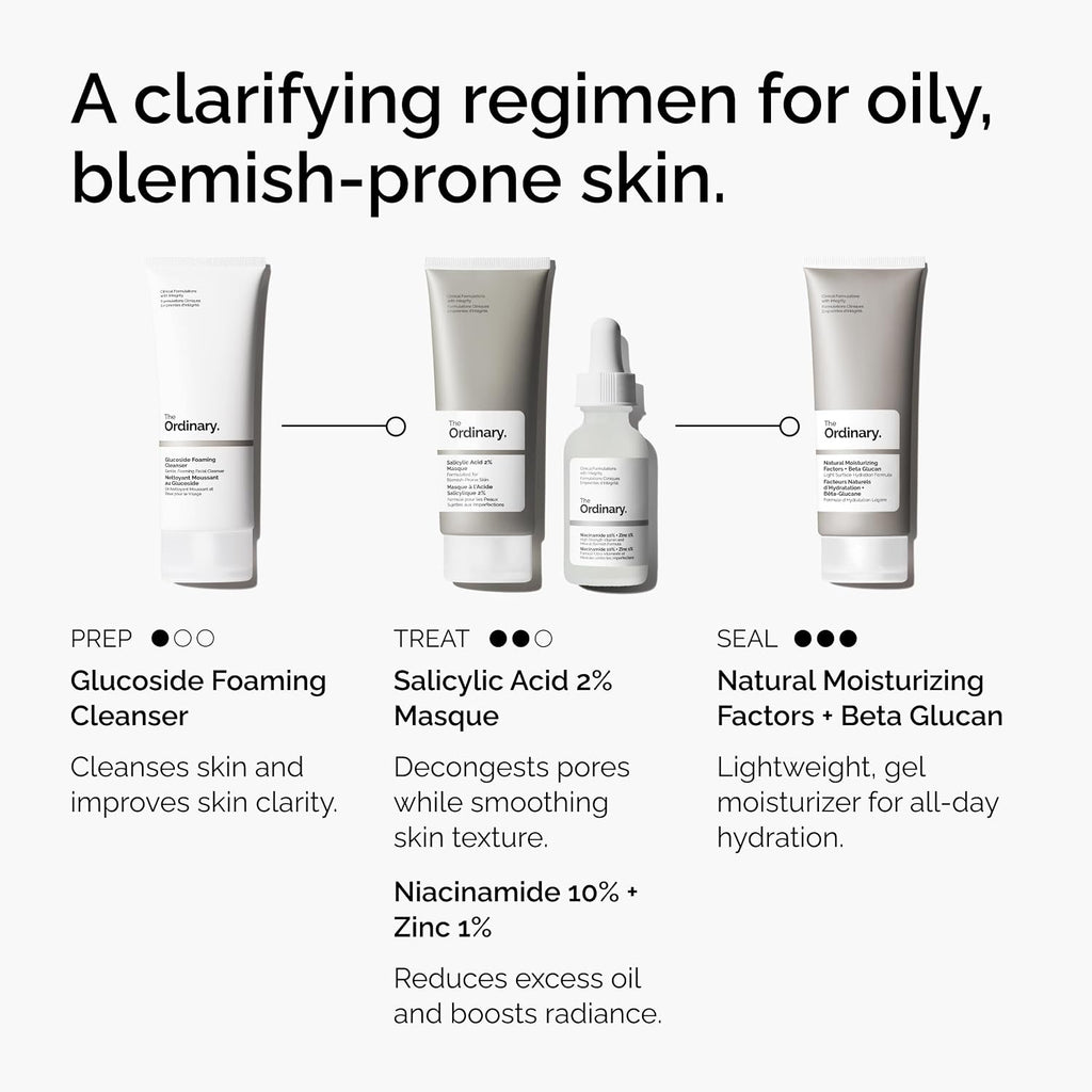 Salicylic Acid 2% Masque, Clarifying Charcoal & Clay Mask for Blemish-Prone Skin, 1.7 Fl Oz