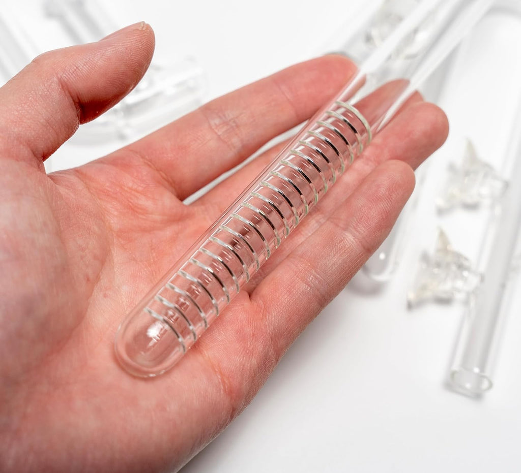 Aquarium Glass Lily Pipe for Fish Tank Canister Filter,Unique Outflow Surface Skimmer.Ideal for Shallow Fish Tank
