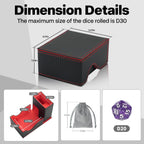 Dice Tower and Tray,Foldable Portable Dice Rolling Tower,Dice Roller Accessory,Classic Board