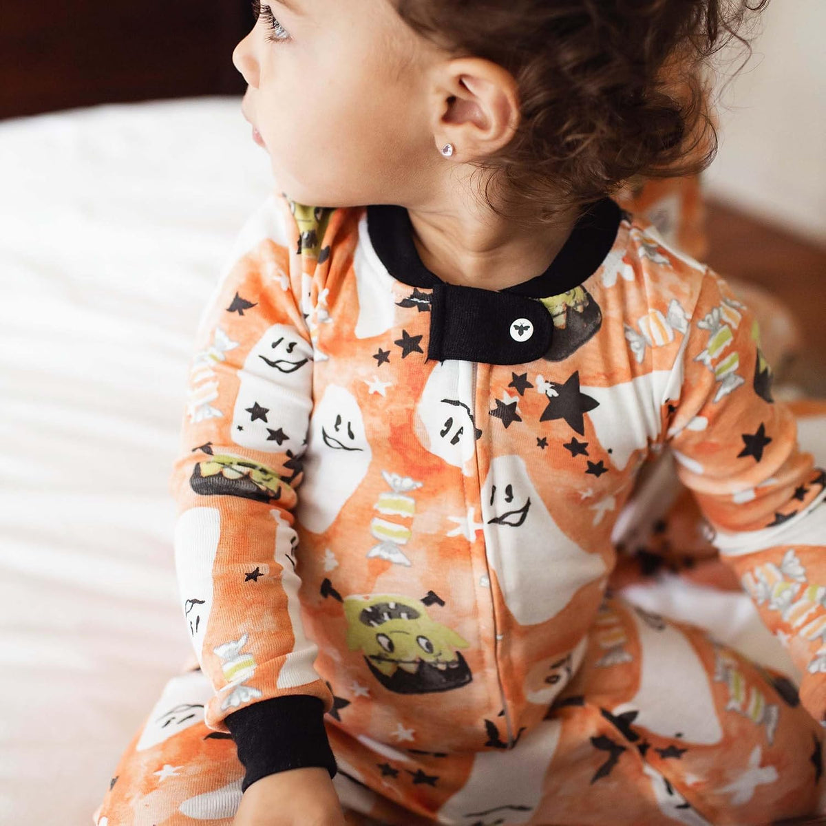 Girls Organic Cotton, Snug Fit Footed Sleeper Pajamas