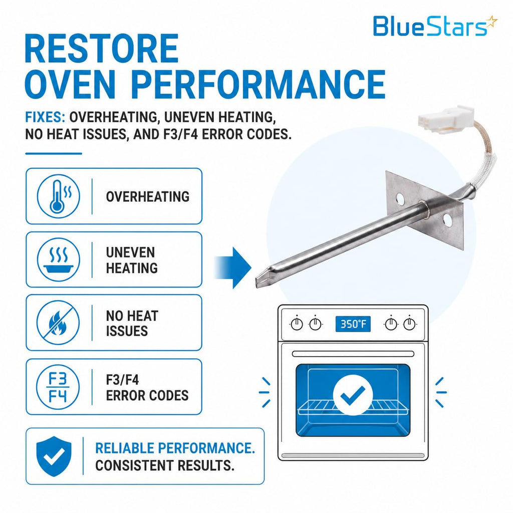 [Upgraded] BlueStars W10131825 Oven Temperature Sensor for Whirlpool Maytag