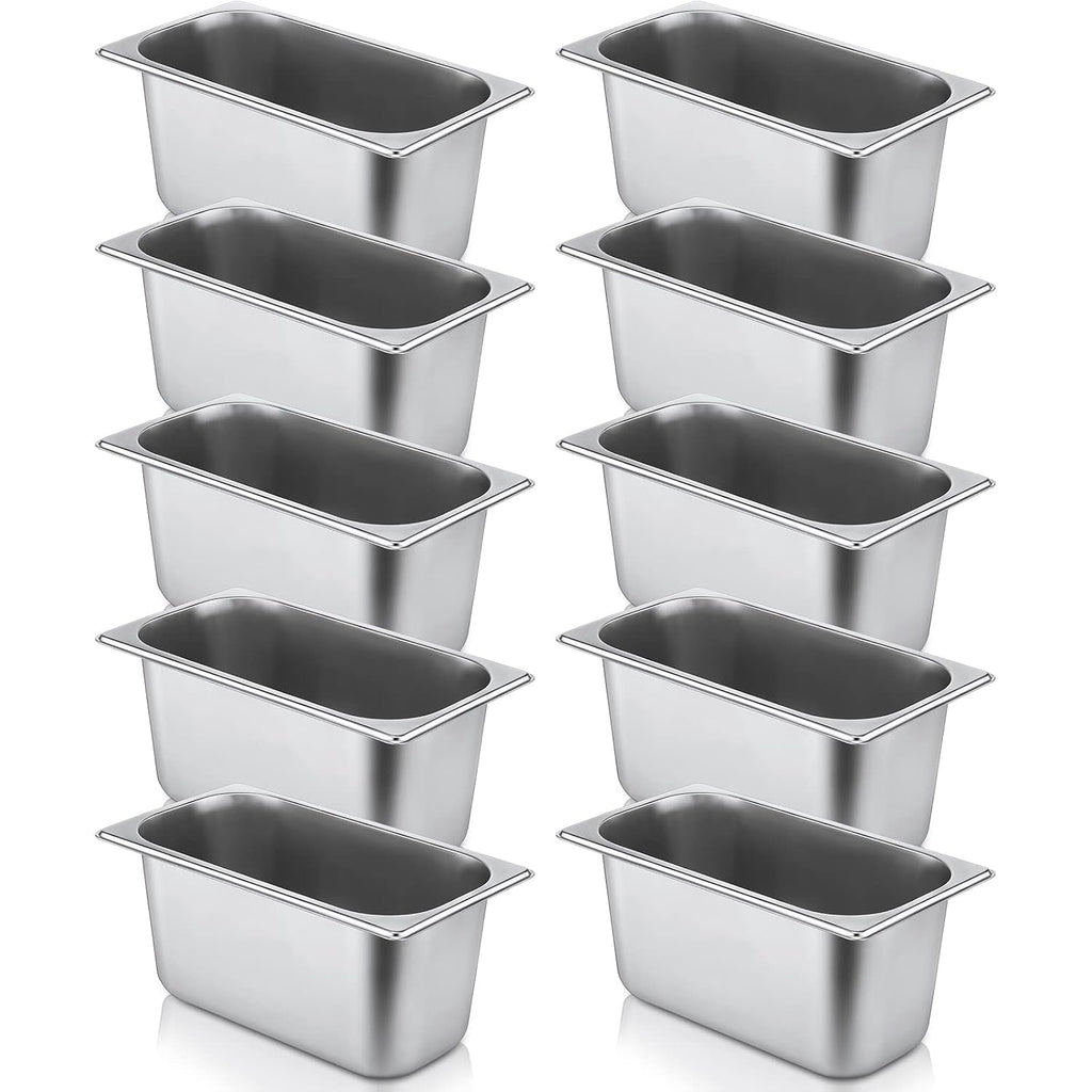 10 Pack Stainless Steel Steam Table Pans