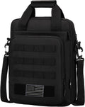 Tactical Messenger Bag, Tactical Briefcase Laptop Bag Heavy Duty MOLLE Shoulder Pack Handbag for Men(Patch Included)
