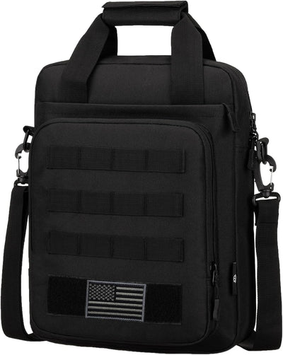 Tactical Messenger Bag, Tactical Briefcase Laptop Bag Heavy Duty MOLLE Shoulder Pack Handbag for Men(Patch Included)