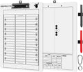 Football Coaches Clipboard, White Double-Sided Dry Erase Coach Clipboard, Football Whiteboard for Coaches, Lineup