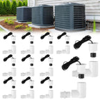 12 Pcs SS2 L-Shape AC Float Switches, 3/4" Adapter, 6ft Wire for HVAC