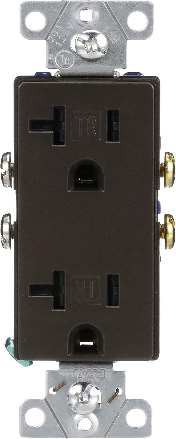 Designer Tamper Resistant Decorator 20A 125V Receptacle