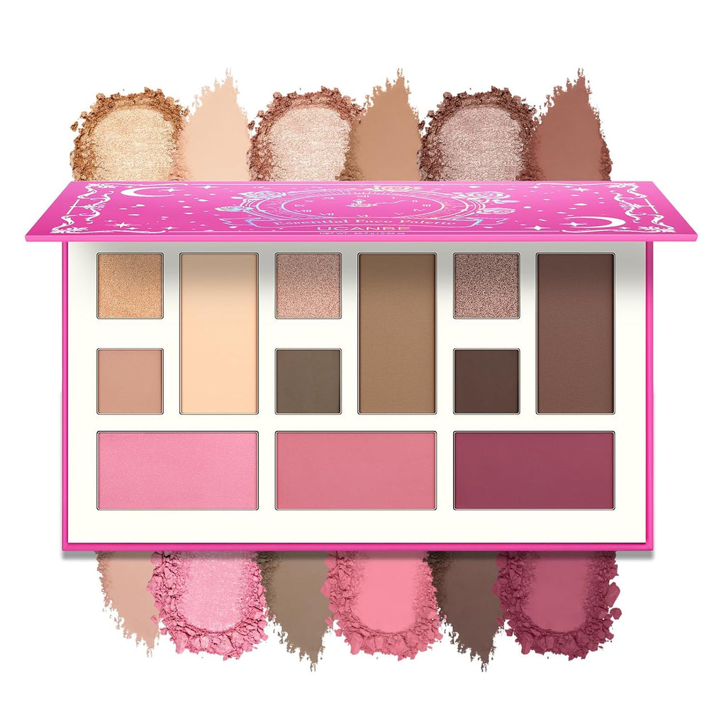 UCANBE Essential Face Palette, Eyeshadow & Contour & Blush & Brightening