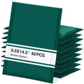 Bubble Mailers 9.5x14.5" 40 Pack Usable Size 9.5x13.5" Green Padded