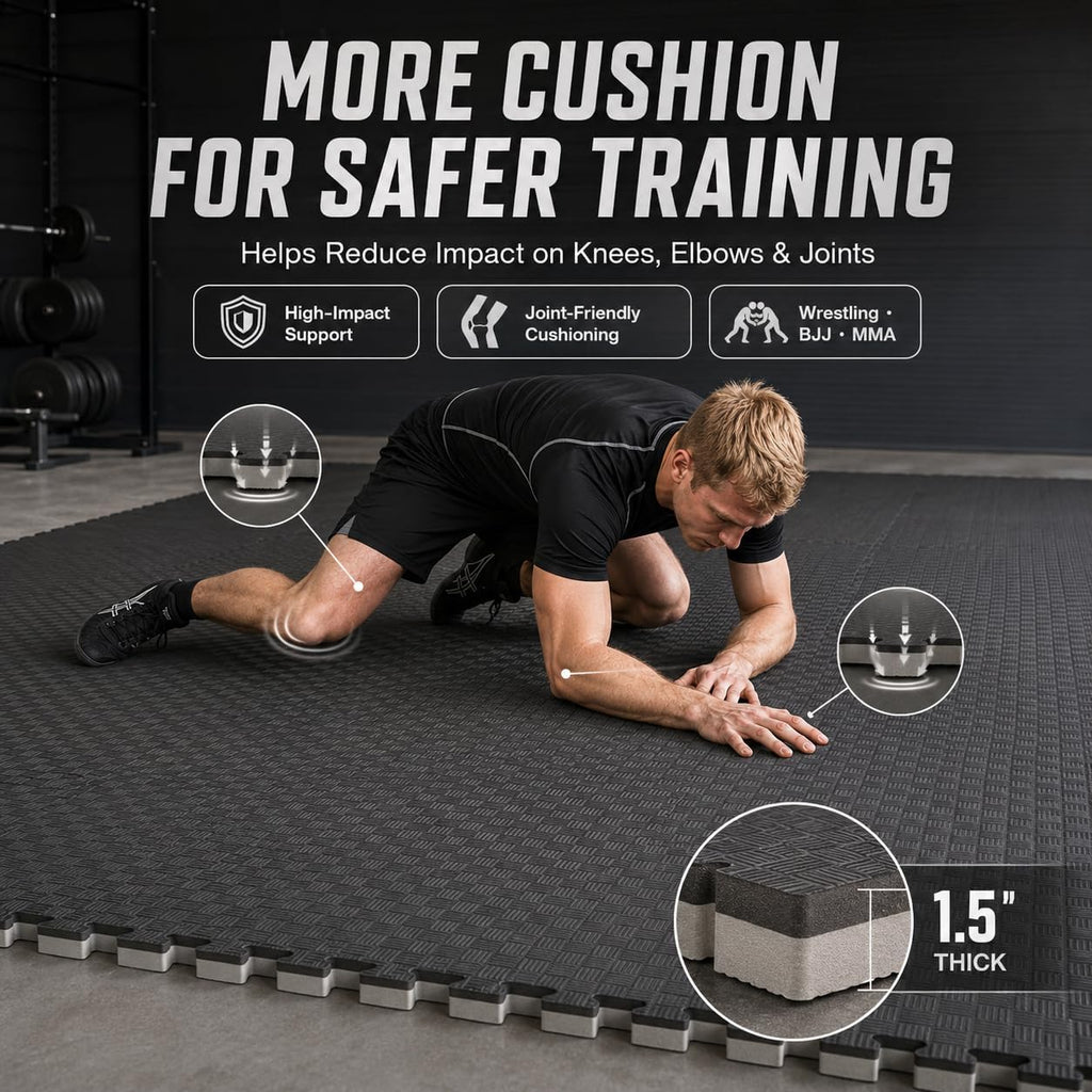 Wrestling Mat, Martial Arts Thick Mat for Home Gym Exercise, PVC or Inflatable Training Mats with Circles