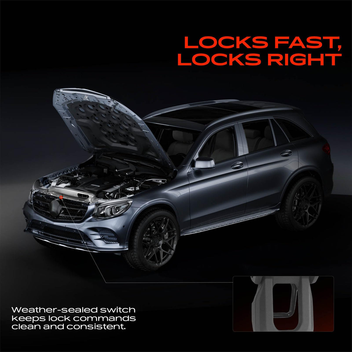 A-Premium Hood Latch Lock Compatible with Jeep