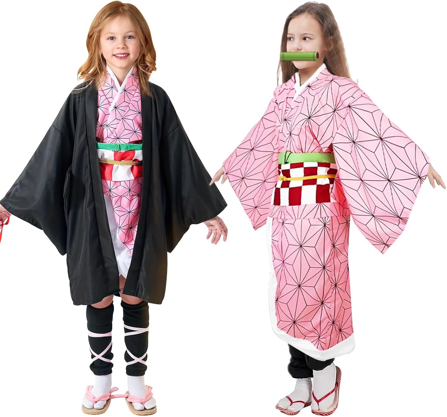 Kamado Anime Cosplay Costume Kimono Outfit, Anime Costume Kids Halloween Costume, Halloween Costume for Boys Girls