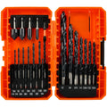 Luckyway 25PCS Cobalt Drill Bit 1/16"-1/2", Countersink Drill Bit 1/4"-5/8"