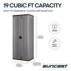 72-Inch Tall Storage Cabinet, Platinum Resin Garage Storage Cabinet