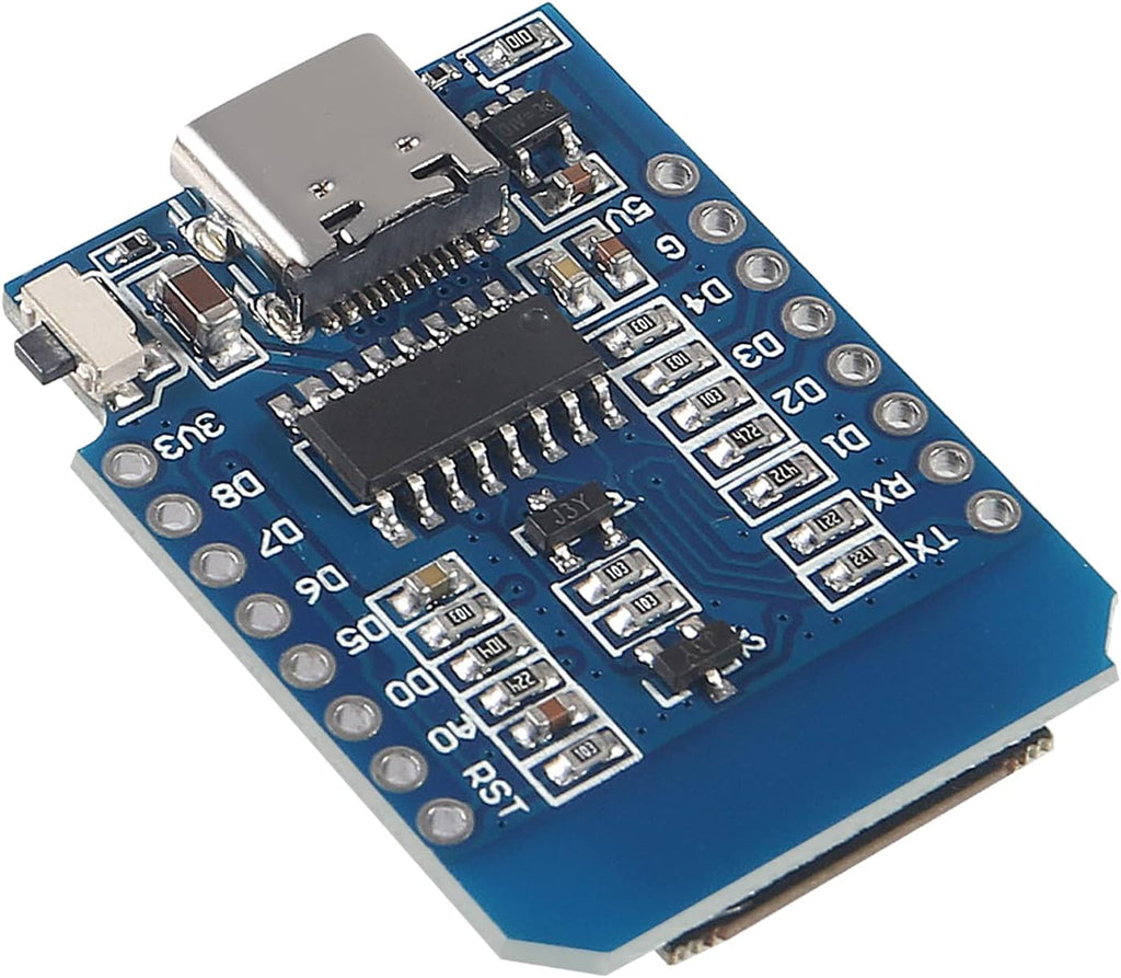 6 Pieces Development Board D1 MINI Type-C USB NodeMcu Mini Wireless D1 Module for ESP8266 ESP-12F 4M Bytes WLAN WiFi Internet Development Board Compatible with Arduino