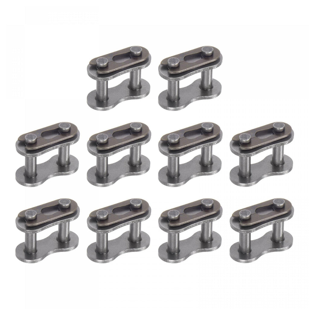 uxcell 12Pcs #40 Chain Master Connector Link Roller, 1/2" Pitch Carbon Steel, Standard Connecting Split Links for 08A Chain