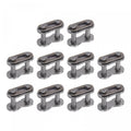 uxcell 12Pcs #40 Chain Master Connector Link Roller, 1/2" Pitch Carbon Steel, Standard Connecting Split Links for 08A Chain