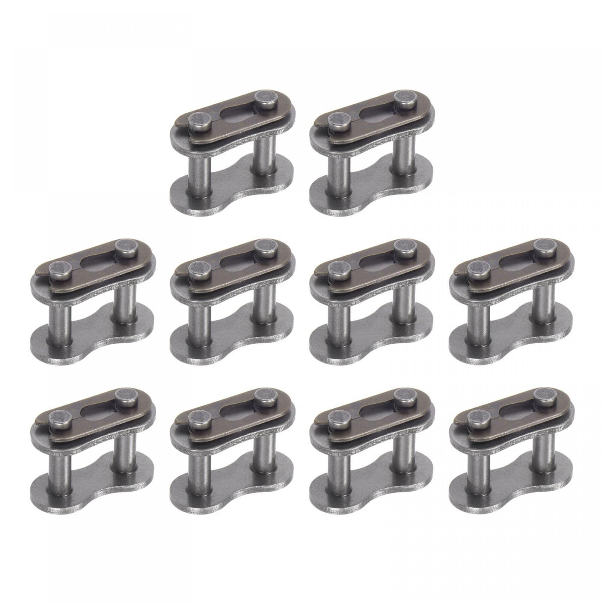 uxcell 12Pcs #40 Chain Master Connector Link Roller, 1/2" Pitch Carbon Steel, Standard Connecting Split Links for 08A Chain