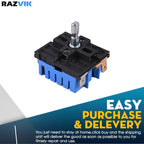 Range Burner Infinite Switch Replacement for GE JB645EK1ES JB645RK1SS JB655DK1BB JB655DK1CC