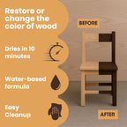 Wood Stain, Water-Based & Fast Drying, Grey