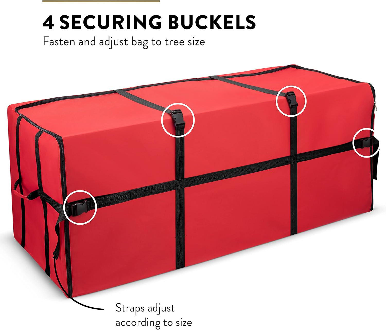Wide Christmas Tree Storage Bag - Maximum Accessibility - Fits 9 Ft Trees - 600D Oxford Fabric Christmas Tree Bag For