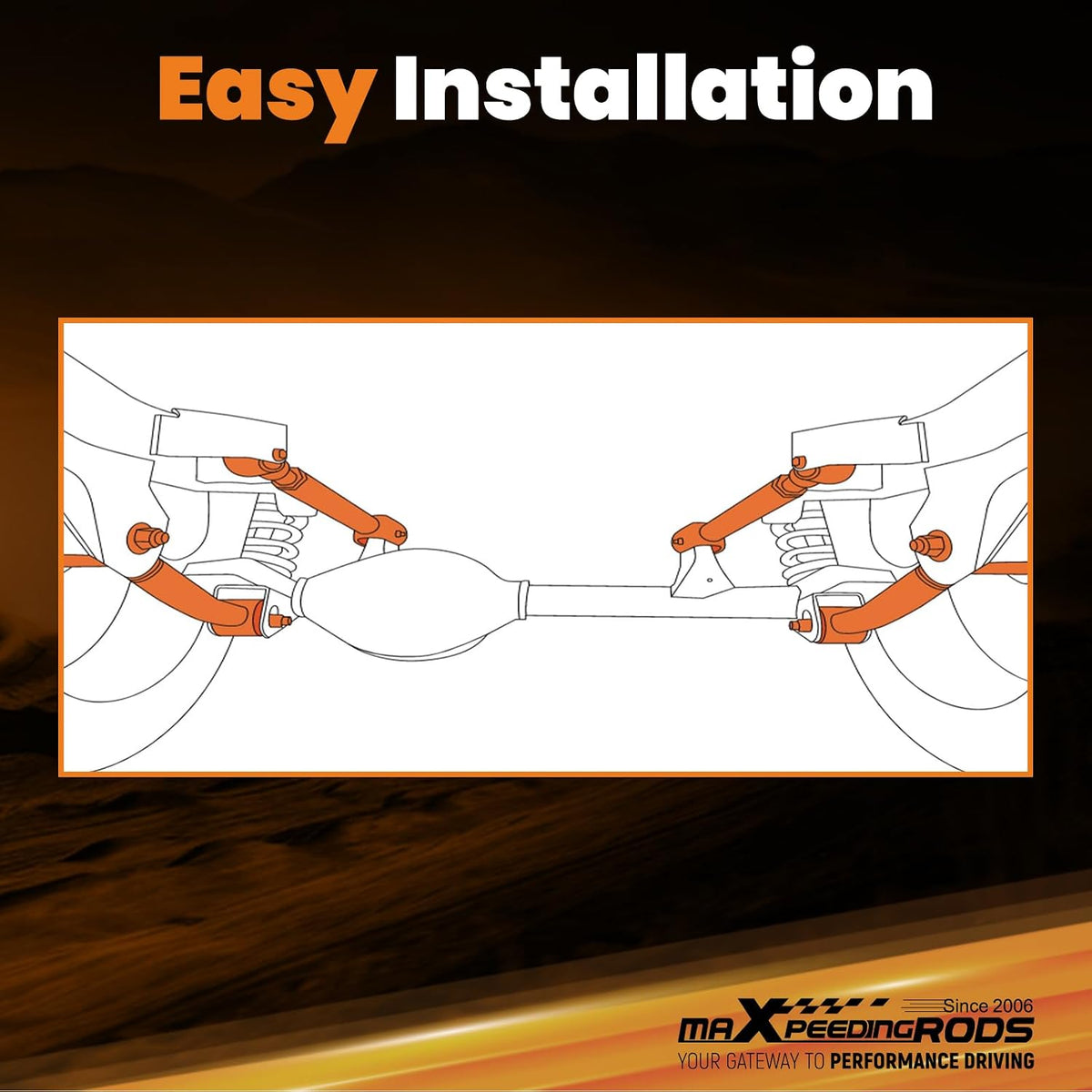 maXpeedingrods Adjustable Front Control Arm for Wrangler TJ Cherokee XJ ZJ