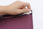 ProLine Matte Metallic Bordeaux Wine Red Bubble Padded Mailers Extra Wide #0 6x10 Inch Self Seal Padded Envelopes (25)
