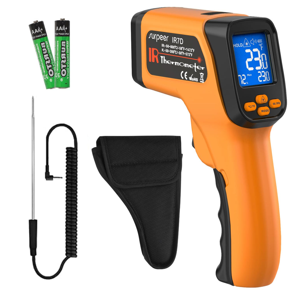 Surpeer Infrared Thermometer Temperature Gun