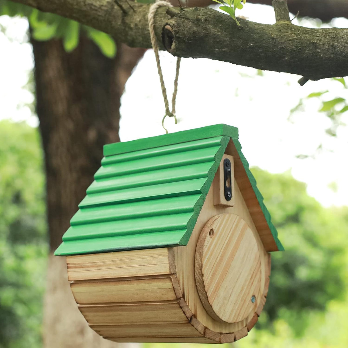 Bird House,Outdoor Birdhouse, Wooden Bird Houses for Outside Clearance Bluebird Finch Cardinals Hanging Birdhouse