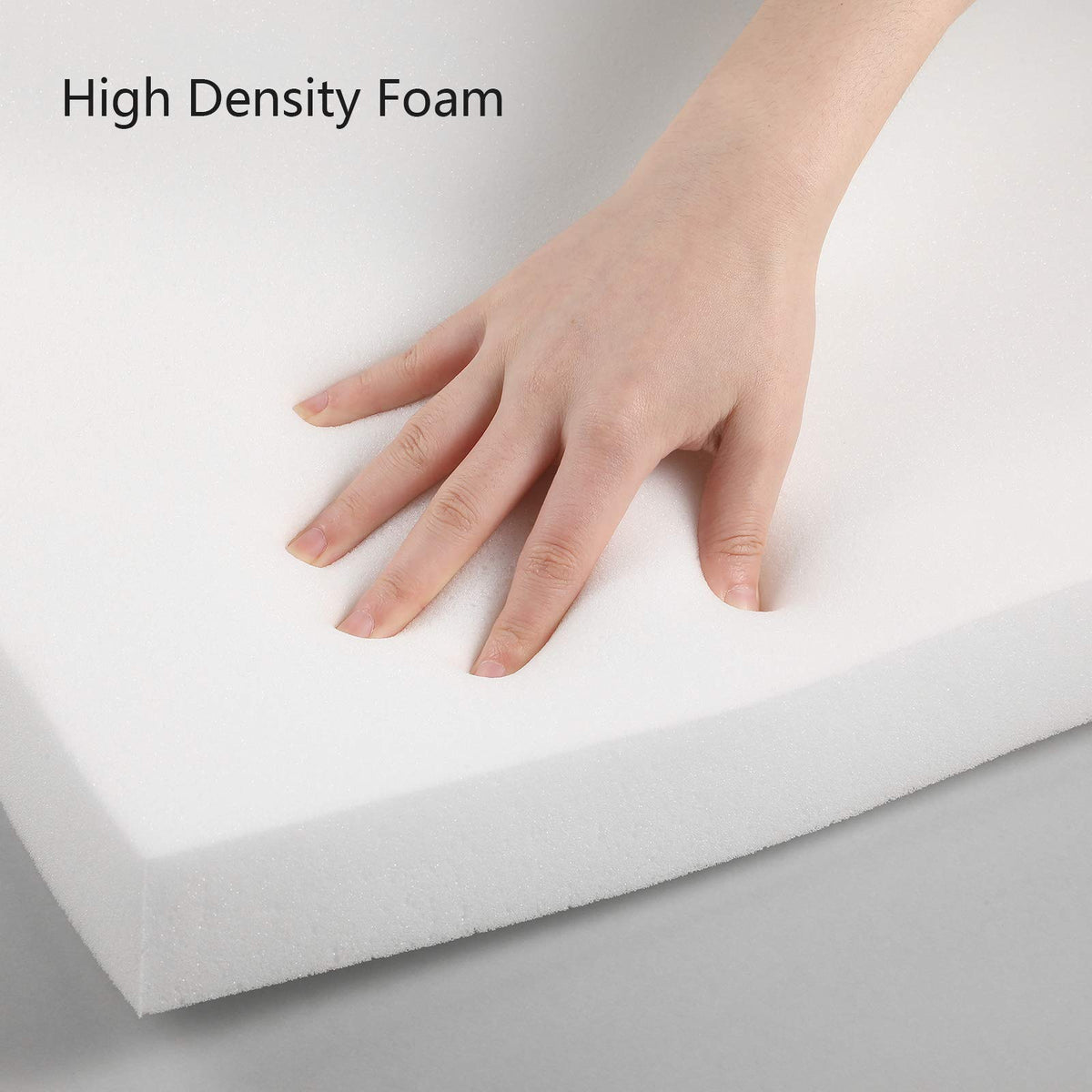 High Density Foam Padding for Cushions, 79 x 16 x 2 Inch, White
