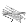 PATIKIL 10Pcs #8-32 x 4 Flat Head Socket Cap Screws Machine Screws